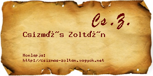 Csizmás Zoltán névjegykártya